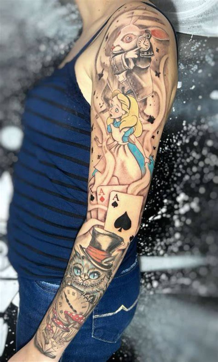 Alice in Wonderland Tattoo by plushymcmuffin on DeviantArt