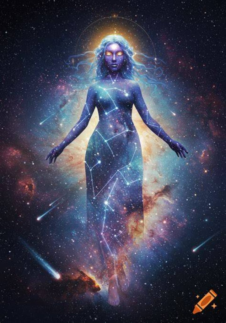 Galaxy Goddess in the Shape of Africa Tattoo by Teej Poole Africa