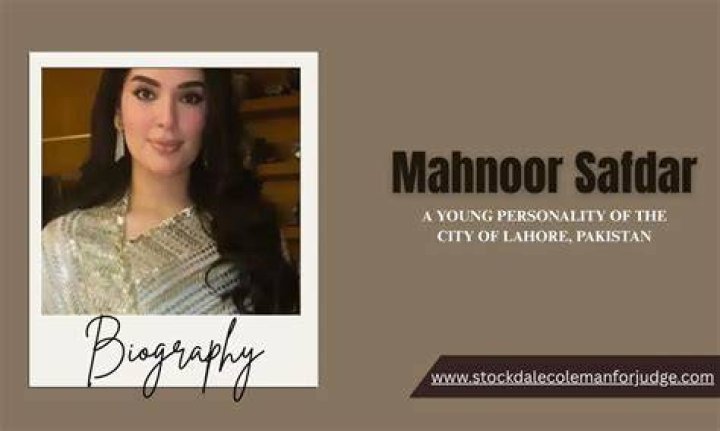 Mahnoor Safdar biography, wiki, age, date of birth, husband, education