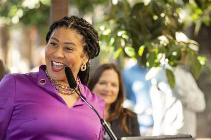 Mayor London Breed Spotted Maskless &mdash; Again &mdash; at an SF Eater SF