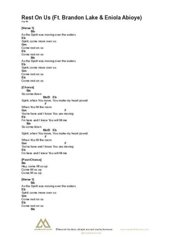 Rest on us (lyrics) by UpperRoom YouTube