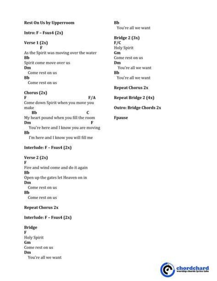 Rest on Us Lyrics UPPERROOM YouTube