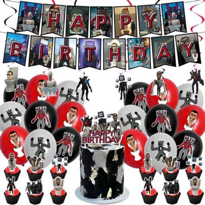 Skibidi Toilet Birthday Party Decorations Skibidi Toilet Plush